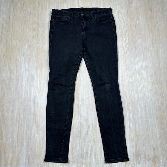 Joe's Jeans Denim - Joe’s Jeans The Skinny Black Stretch Mid Rise Slim Fit Casual Denim Jeans 31